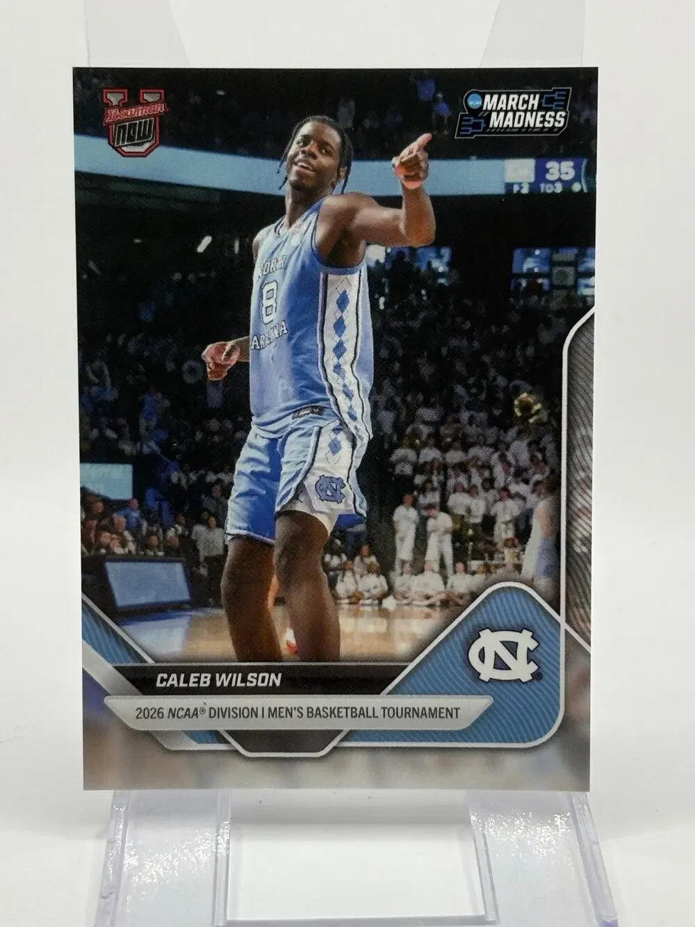 2025-26 Bowman U Now Caleb Wilson March Madness #5 North Carolina UNC Bulls